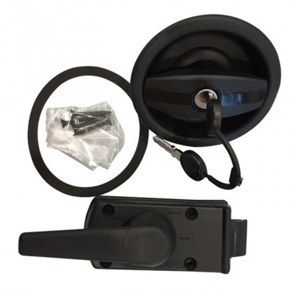 Cerradura de plástico – Color negro – Izq. REF: A0001580.