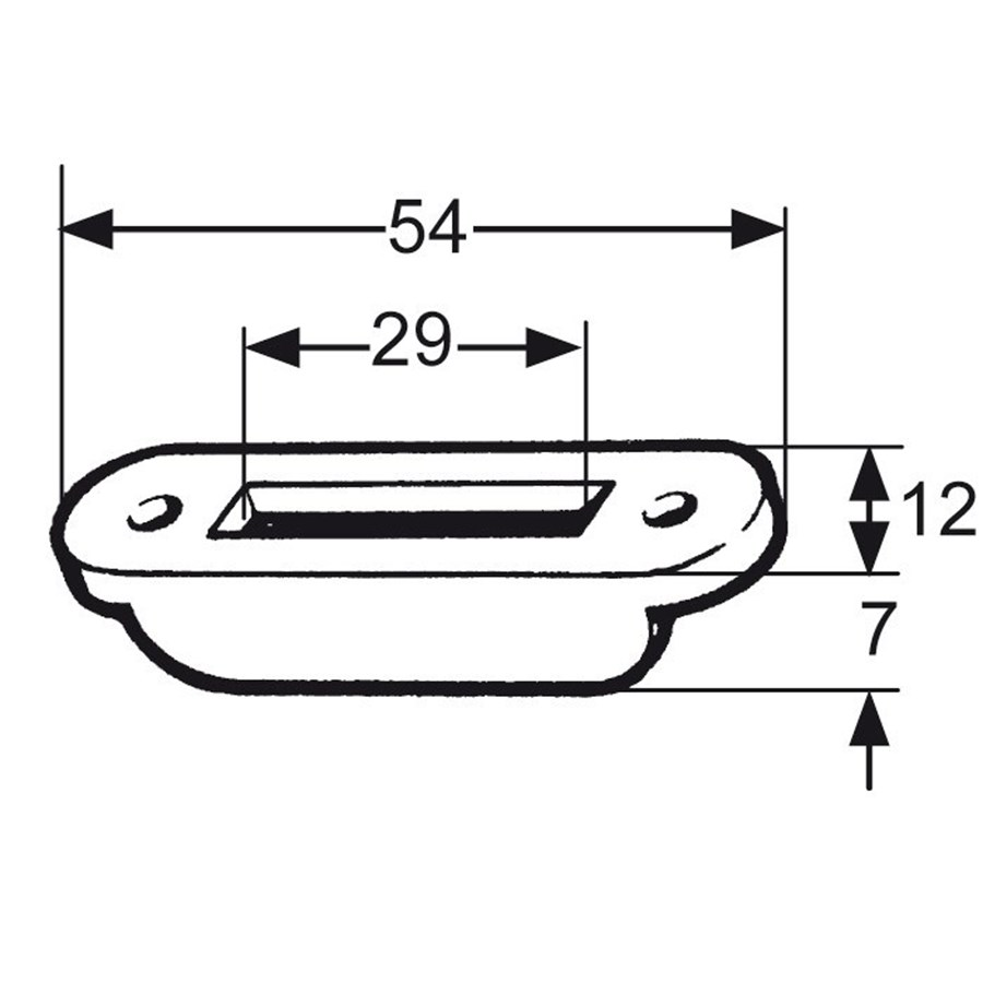 cerradura plastico blanco 2
