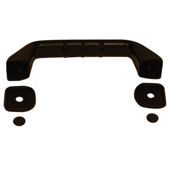 Manija distancia entre ejes 145 mm de plástico negro. REF: A0011000.