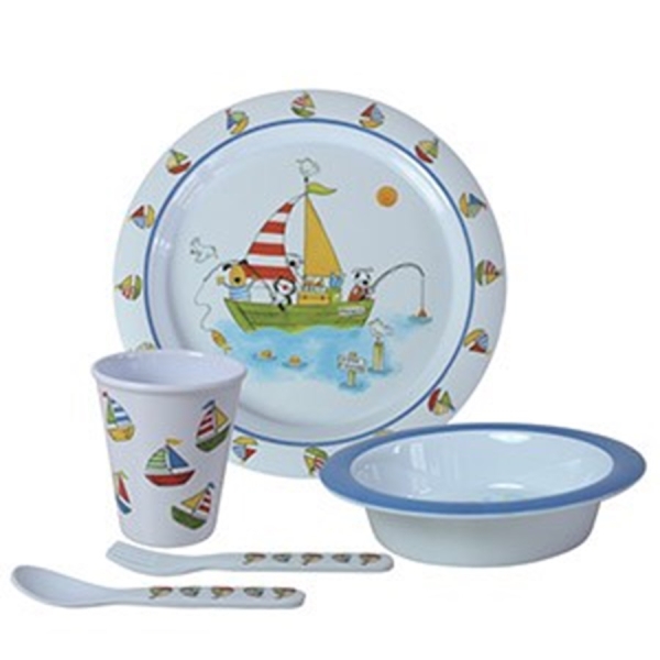 Servicio de mesa infantil – 5 uds “Freddie y sus amigos”. REF: 0002279.