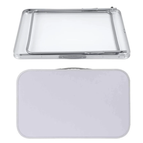 Mesa Plegable Blanca con Asa de Transporte. REF: K000017.