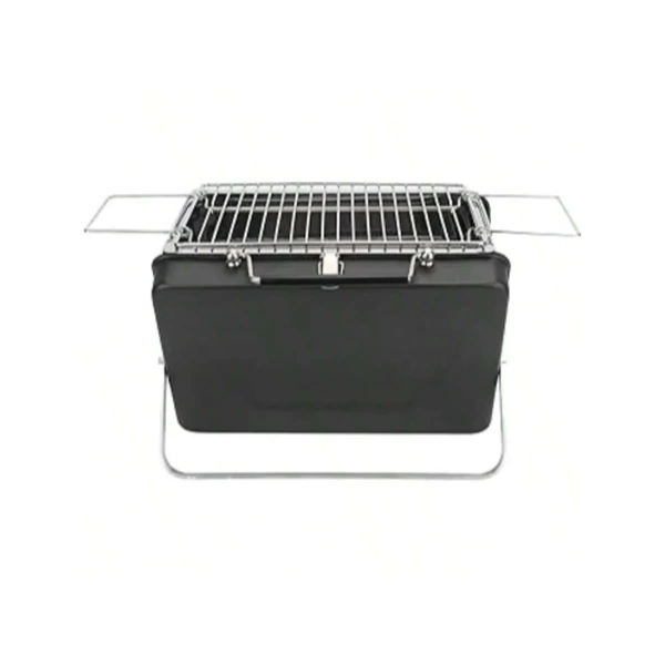 Parrilla Portátil de Carbón para Barbacoa | BBQ Plegable de Acero Inoxidable | Mini Parrilla de Mesa 24x22x29 cm para Camping, Picnic y Jardín
