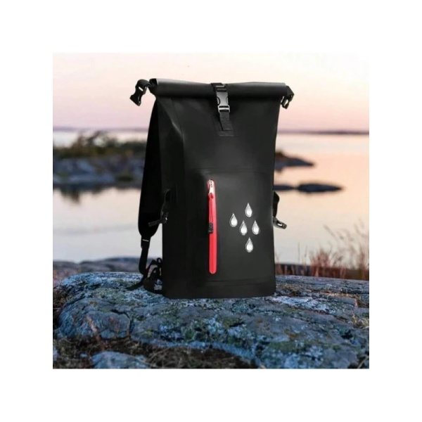 Mochila Impermeable 25L para senderismo, camping y playa.Bolsa estanca con cierre enrollable y ligera